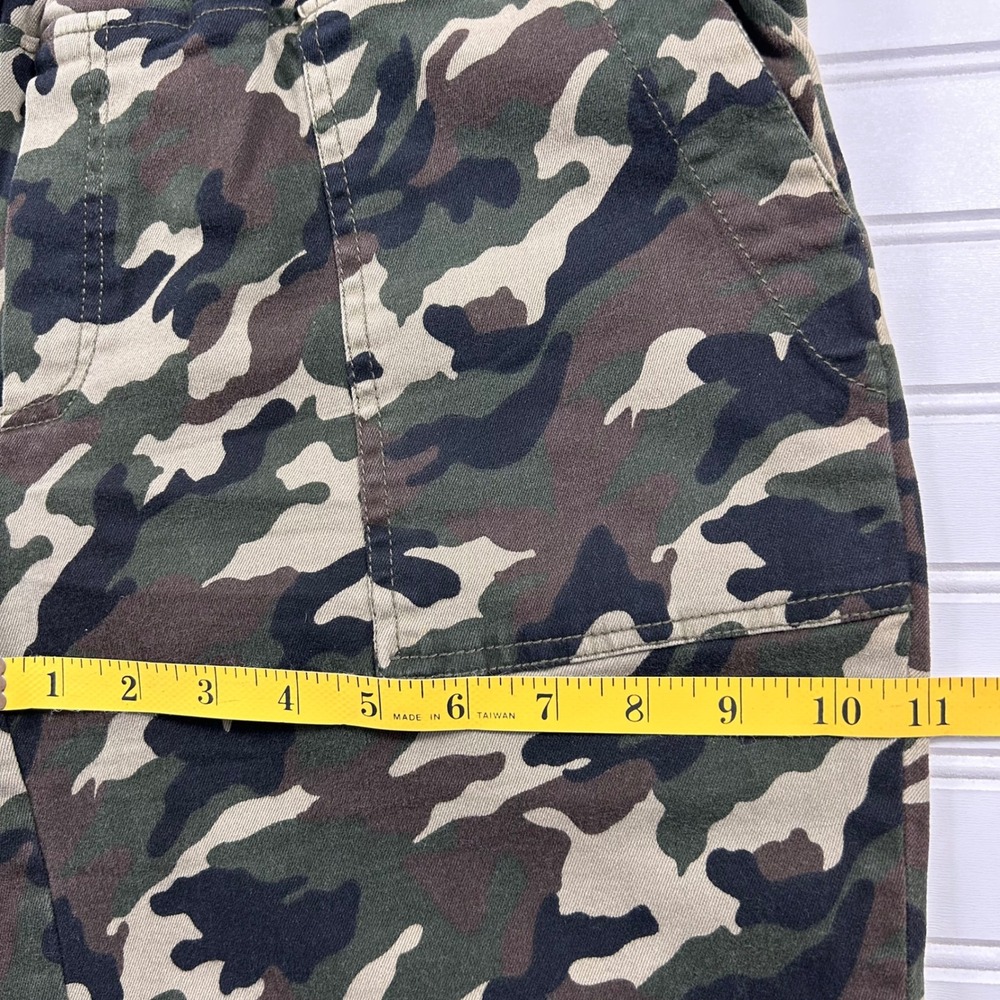 KUT from the Kloth Camo Utility Jogger Pants Womens L Green Woodland Drawstring - Picture 9 of 16